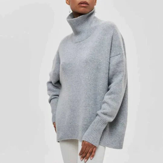 Amélie – pull col roulé oversize