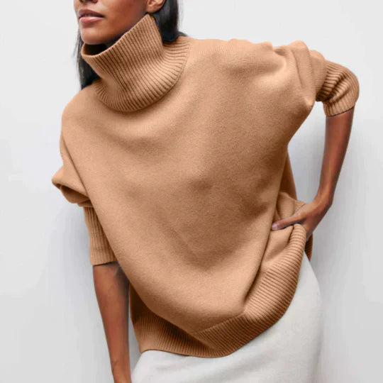 Amélie – pull col roulé oversize