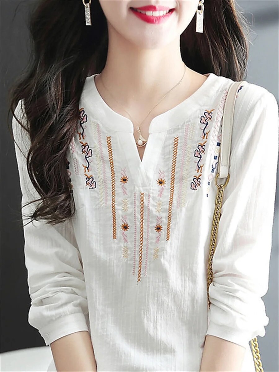 Bellachicha - Bluse mit Stickerei