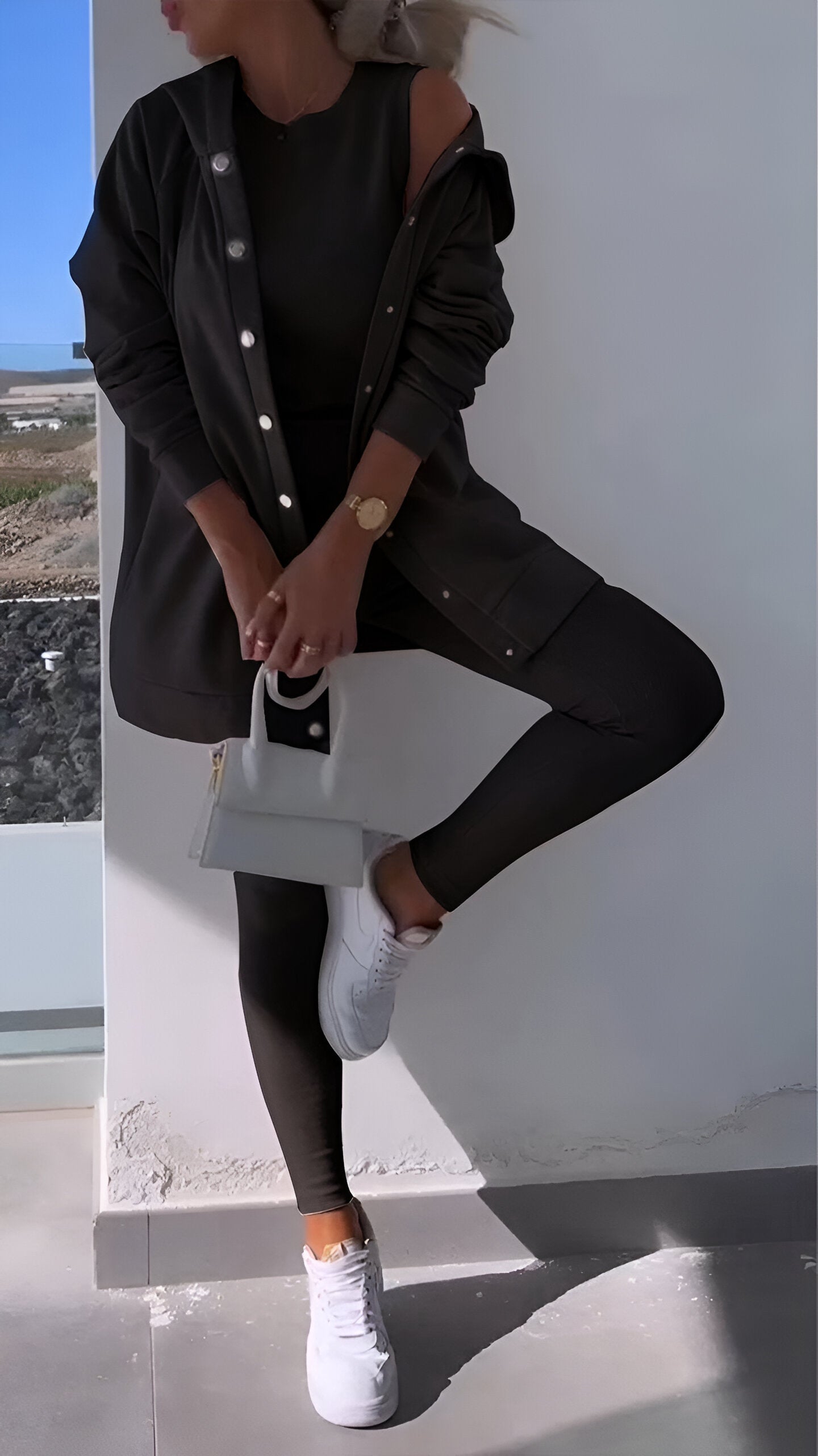 Cosyset - cardigan avec sweat à capuche