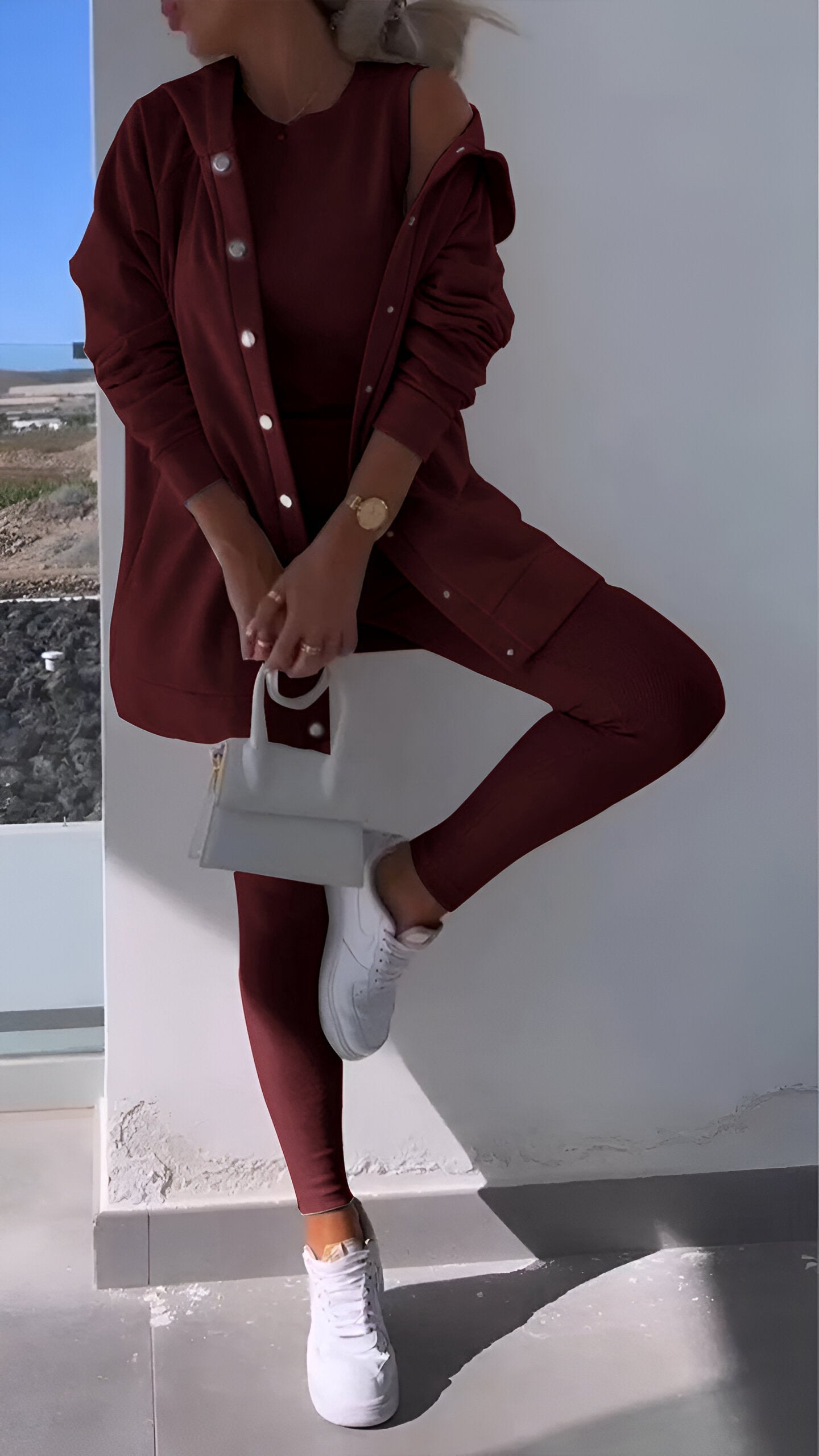 Cosyset - cardigan avec sweat à capuche