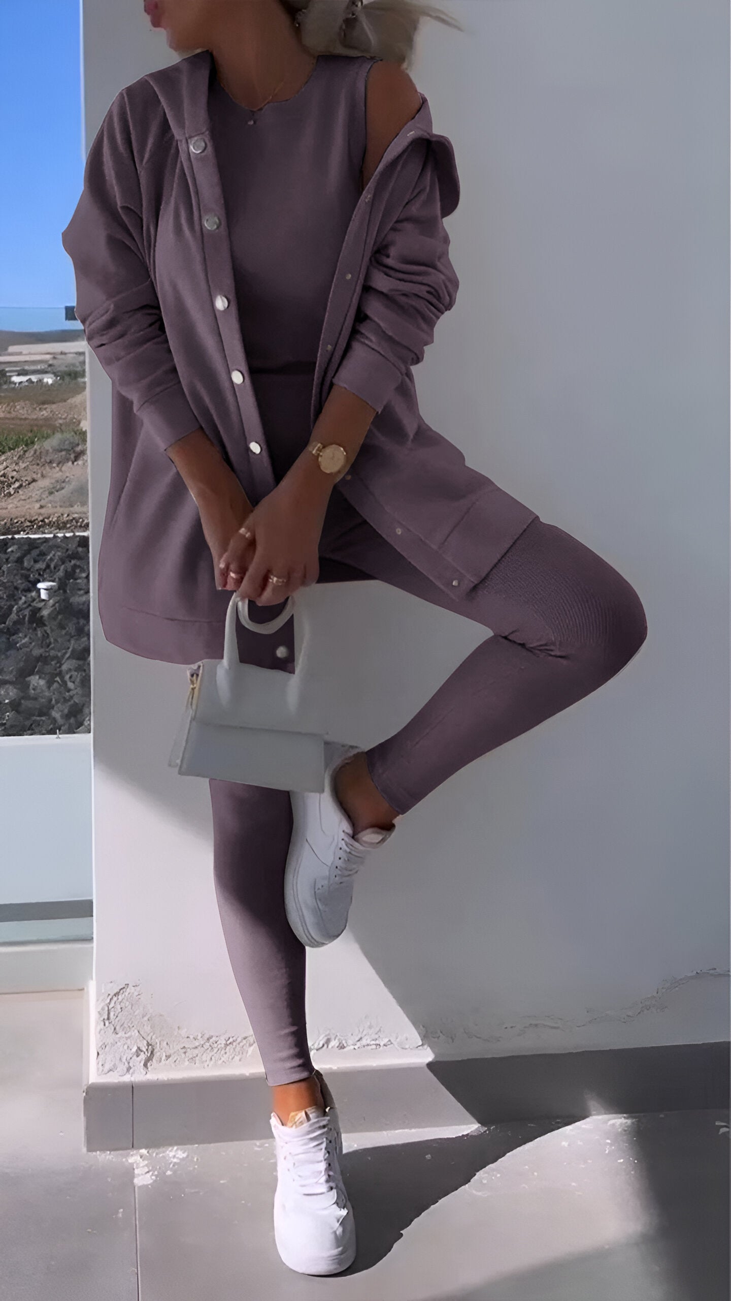 Cosyset - cardigan avec sweat à capuche