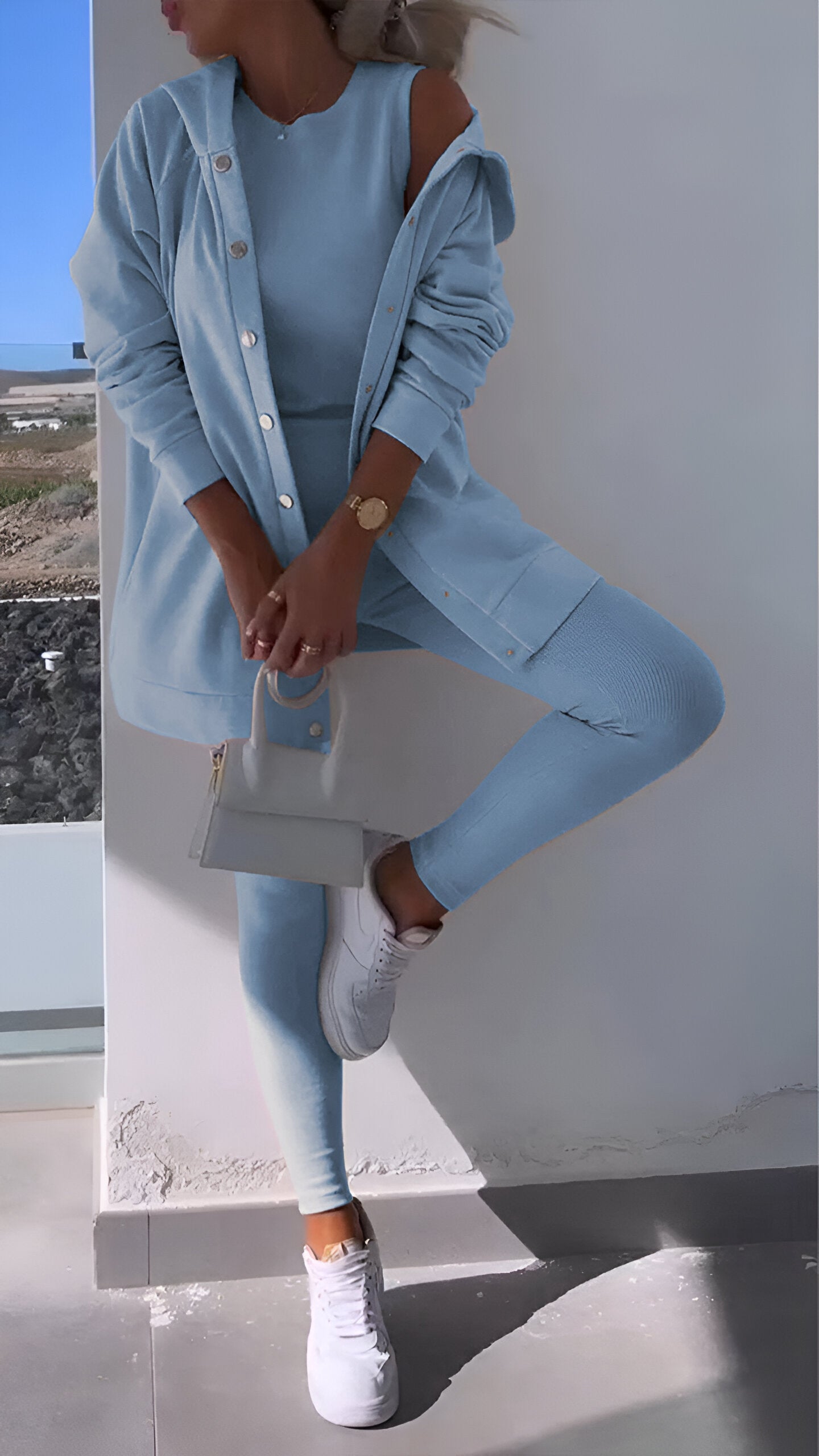 Cosyset - cardigan avec sweat à capuche