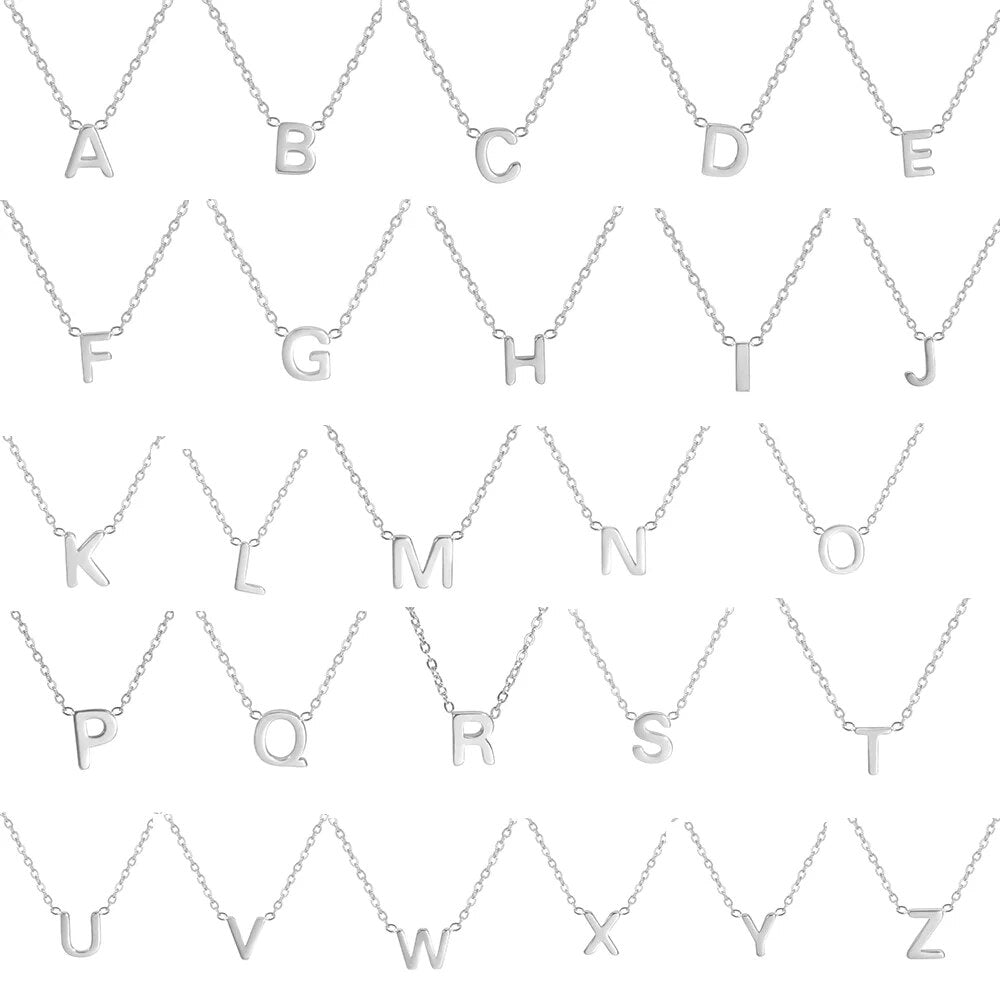 Trendige Initial Halskette