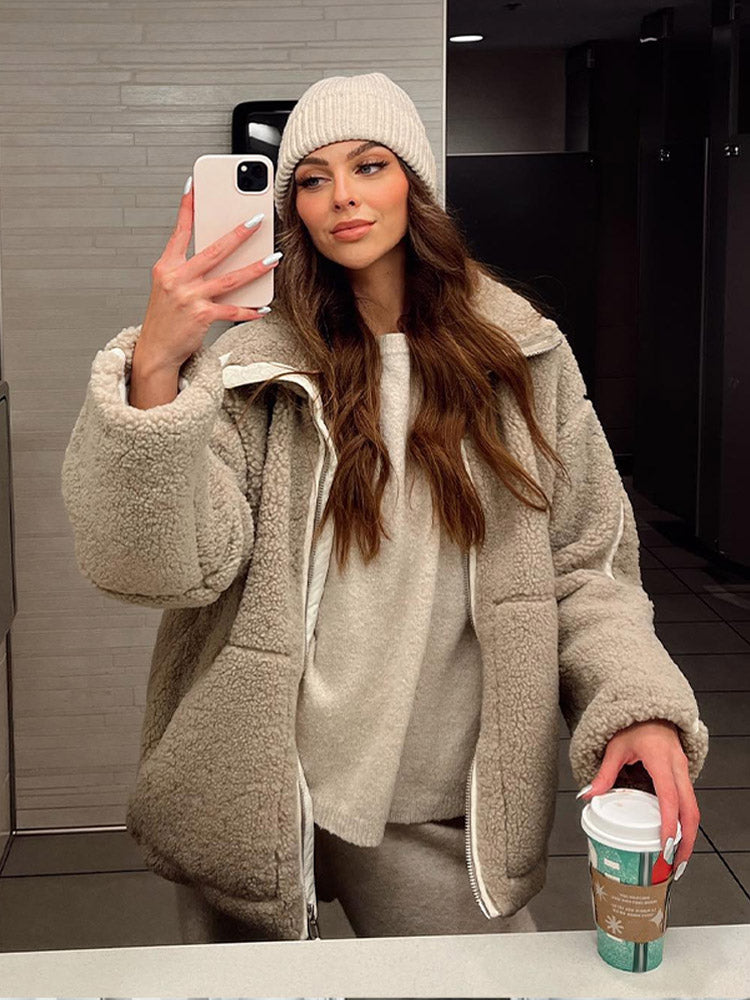 Stuttgart | Veste Sherpa élégante et chaude