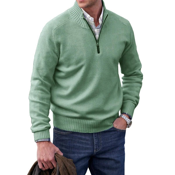 Olivier | Pull zippé en cachemire pour homme