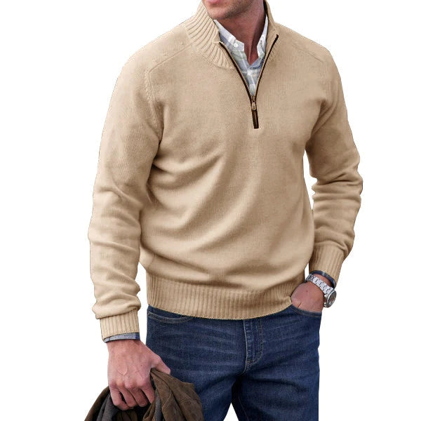 Olivier | Pull zippé en cachemire pour homme