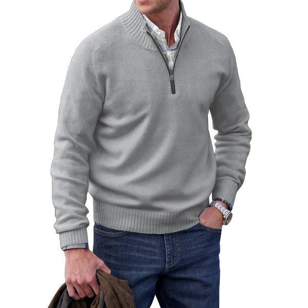 Olivier | Pull zippé en cachemire pour homme