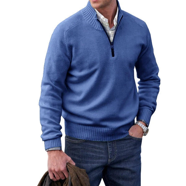 Olivier | Pull zippé en cachemire pour homme