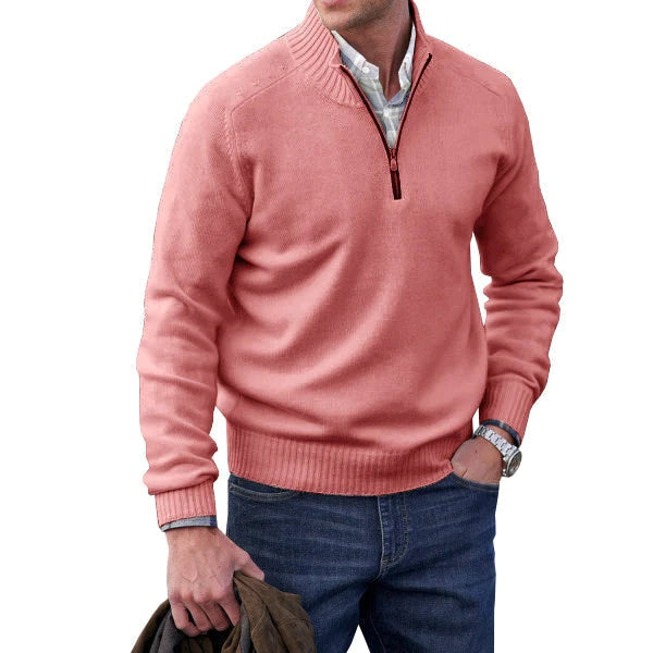 Olivier | Pull zippé en cachemire pour homme
