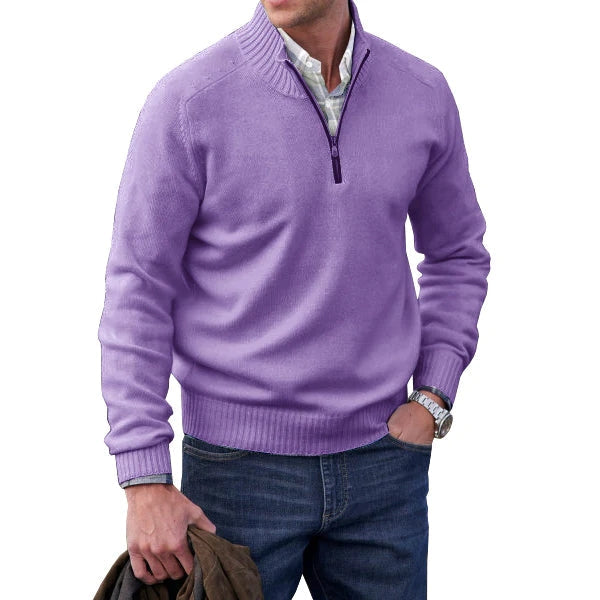 Olivier | Pull zippé en cachemire pour homme