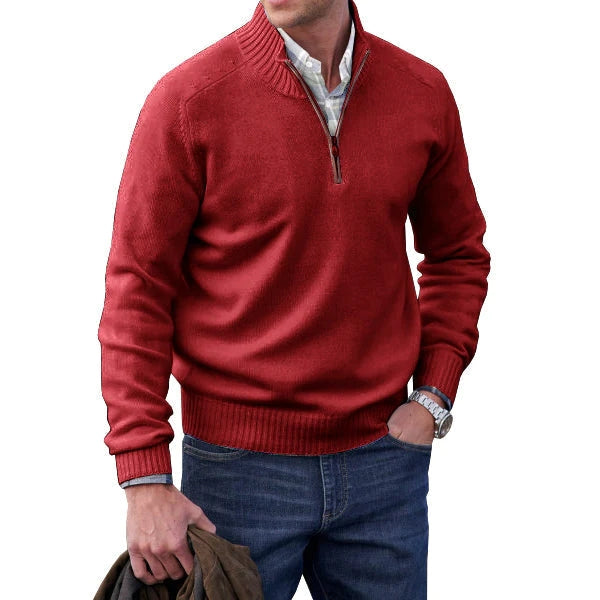 Olivier | Pull zippé en cachemire pour homme