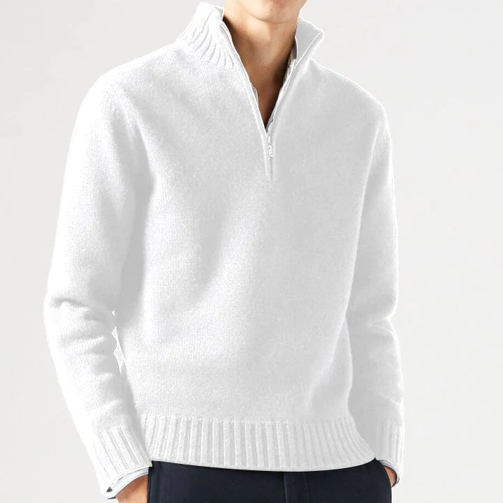 Olivier | Pull zippé en cachemire pour homme