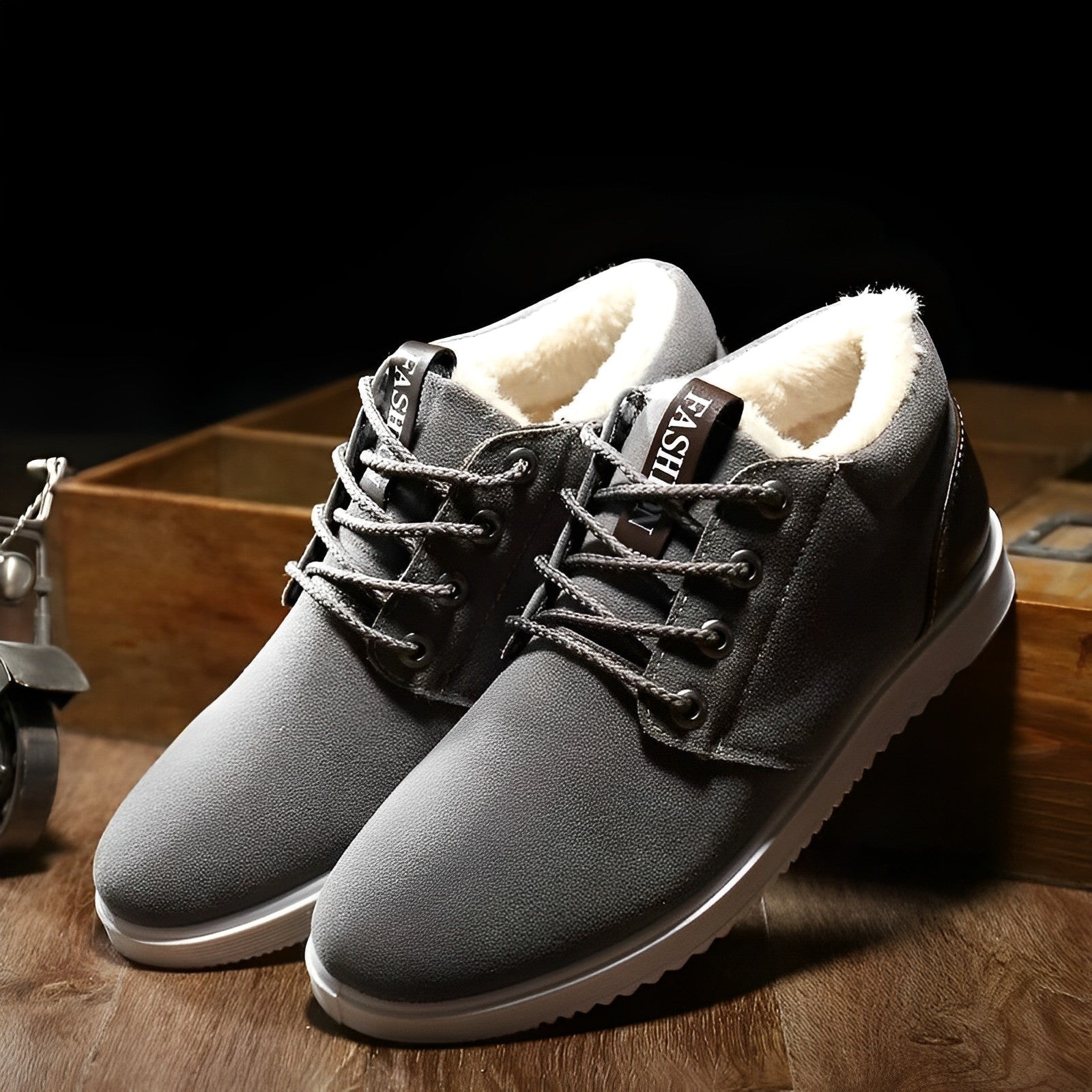 Michael Herren-Plüsch-Schuhe
