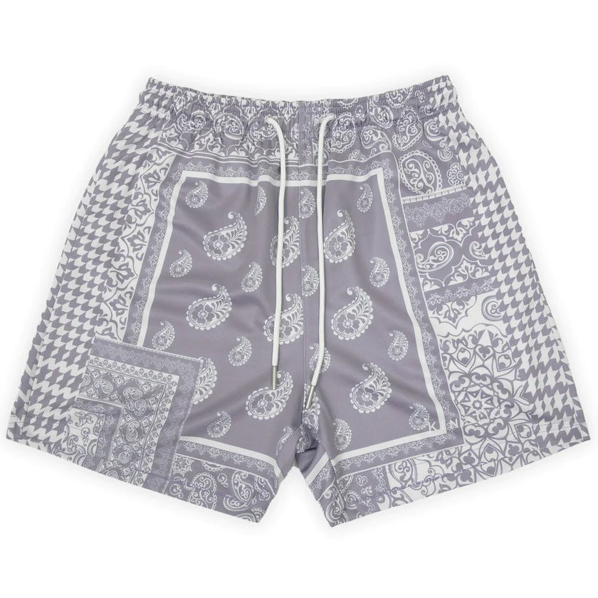 "Cashew Flower Shorts" - Kurze Männerhose mit Muster