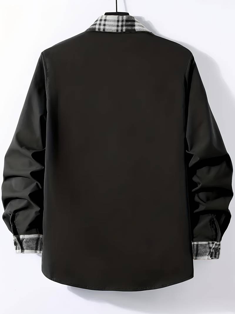 Alexander – chemise fine à manches longues et blocs de couleurs