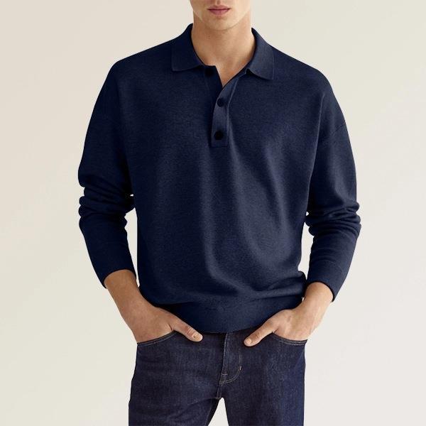 Helmut - T-shirt col V à manches longues pour homme