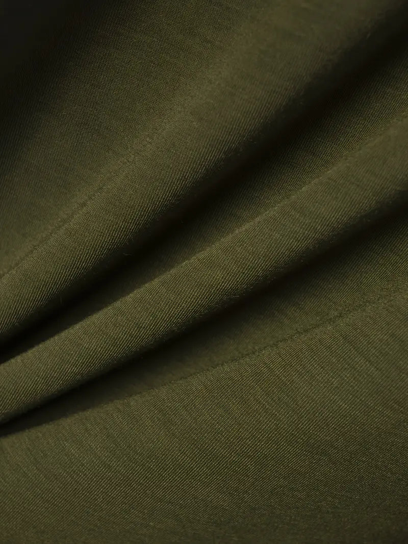 Liban – solides, lässiges t-shirt mit v-ausschnitt für herren