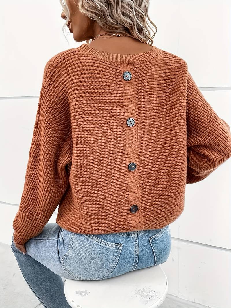 Delphine – pull col rond élégant pour le printemps