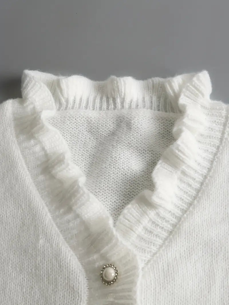 Harper – élégant pull col V pour le printemps