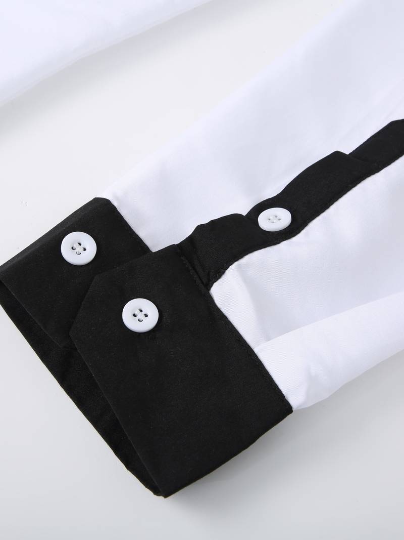 Anthony – chemise décontractée boutonnée contrastée pour homme