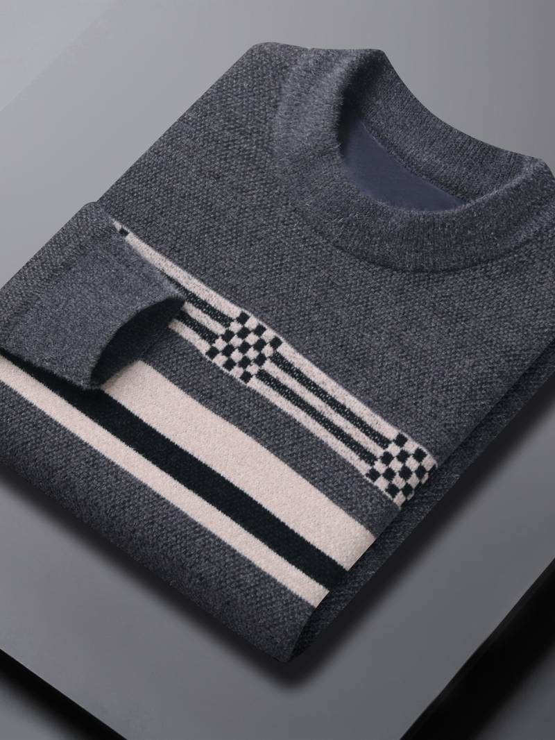 Matthew – Pull rayé à manches longues pour homme