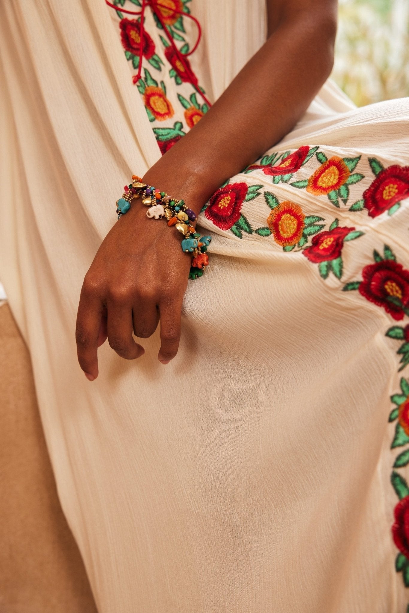 Elefanten Retro Geflochtenes Armband