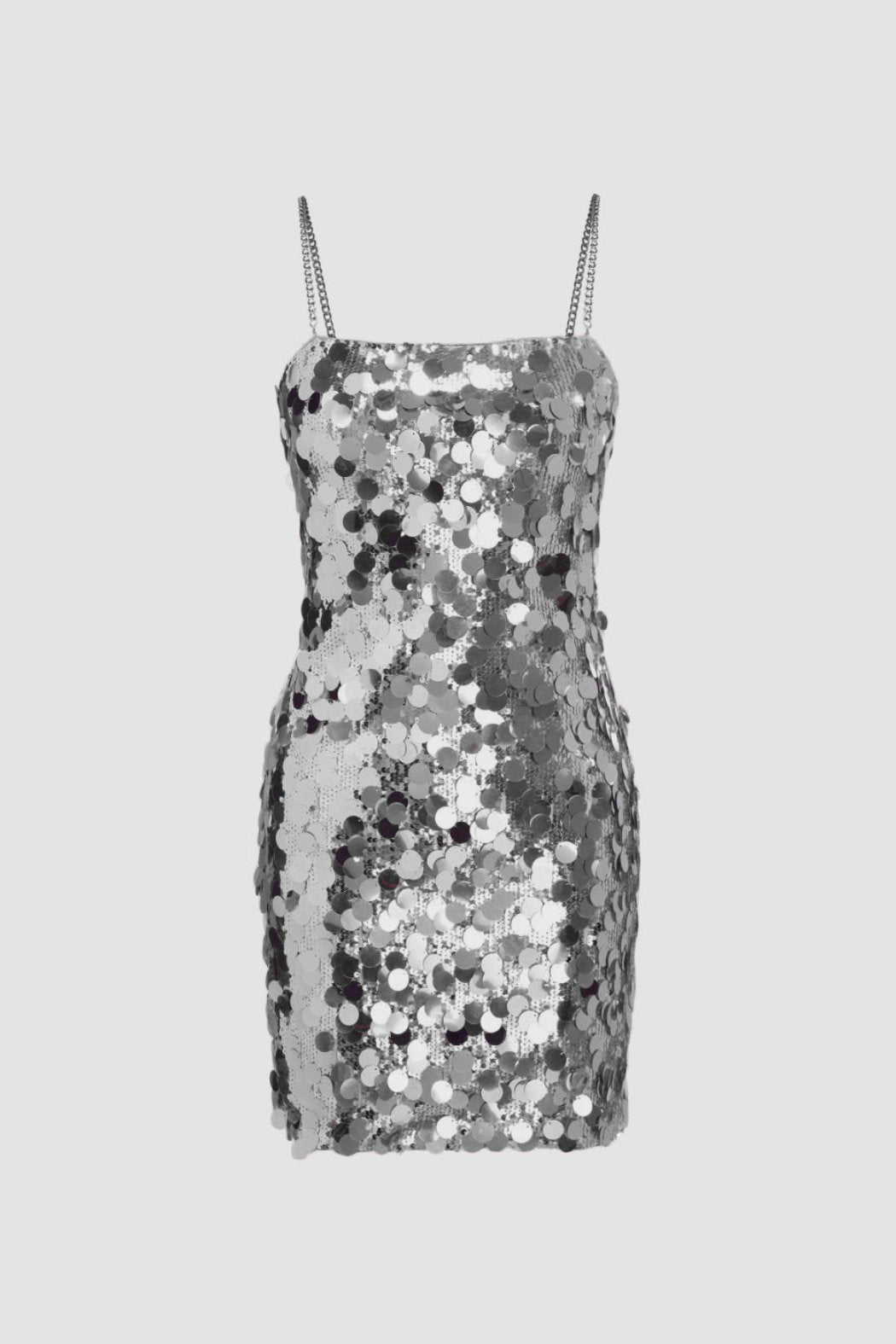 Erica Minikleid mit Pailletten und Metallkette