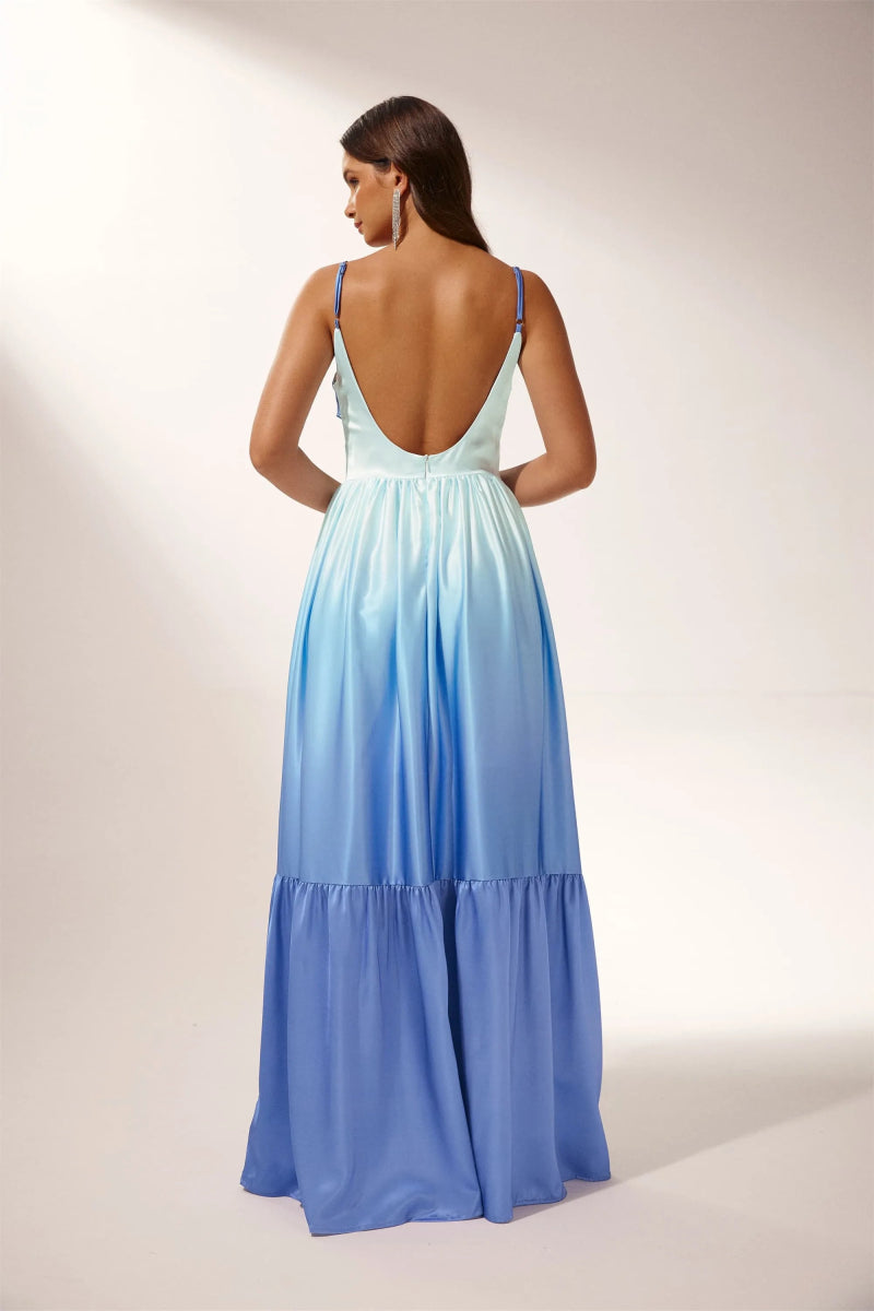 Ethel Maxi-Unterkleid mit Cut-outs und Farbverlauf