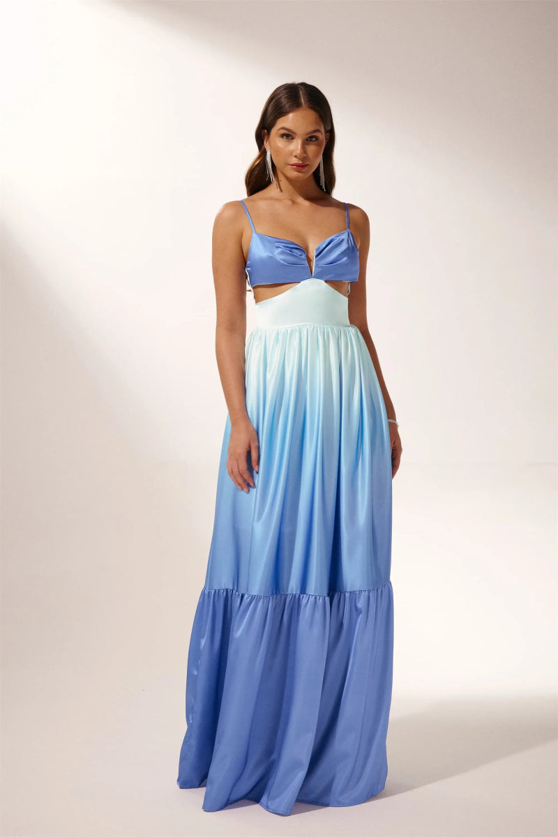 Ethel Maxi-Unterkleid mit Cut-outs und Farbverlauf