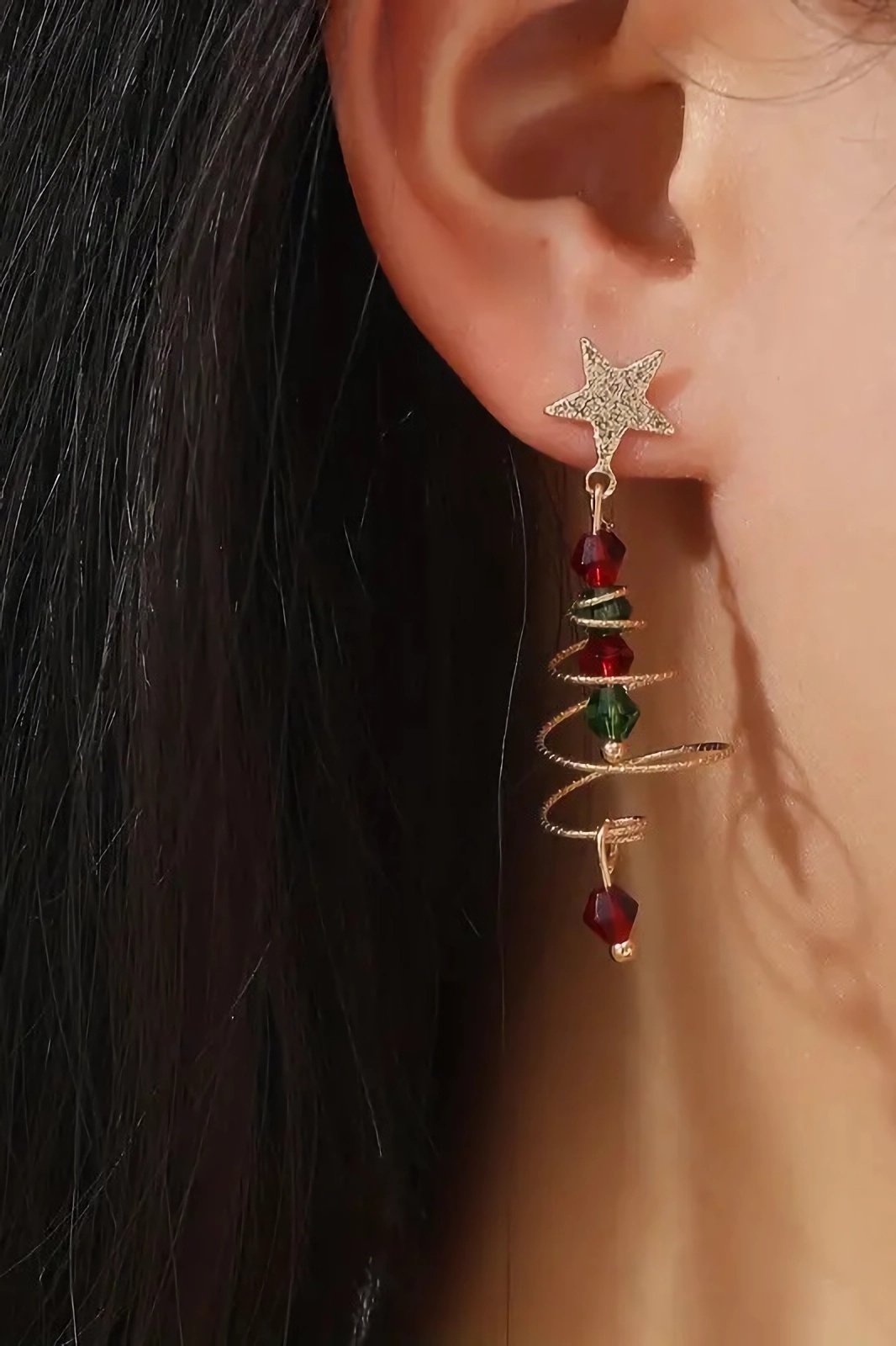 Eudora - Boucles d'oreilles sapin de Noël