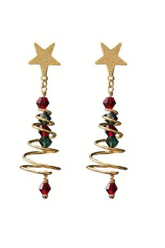Eudora - Boucles d'oreilles sapin de Noël