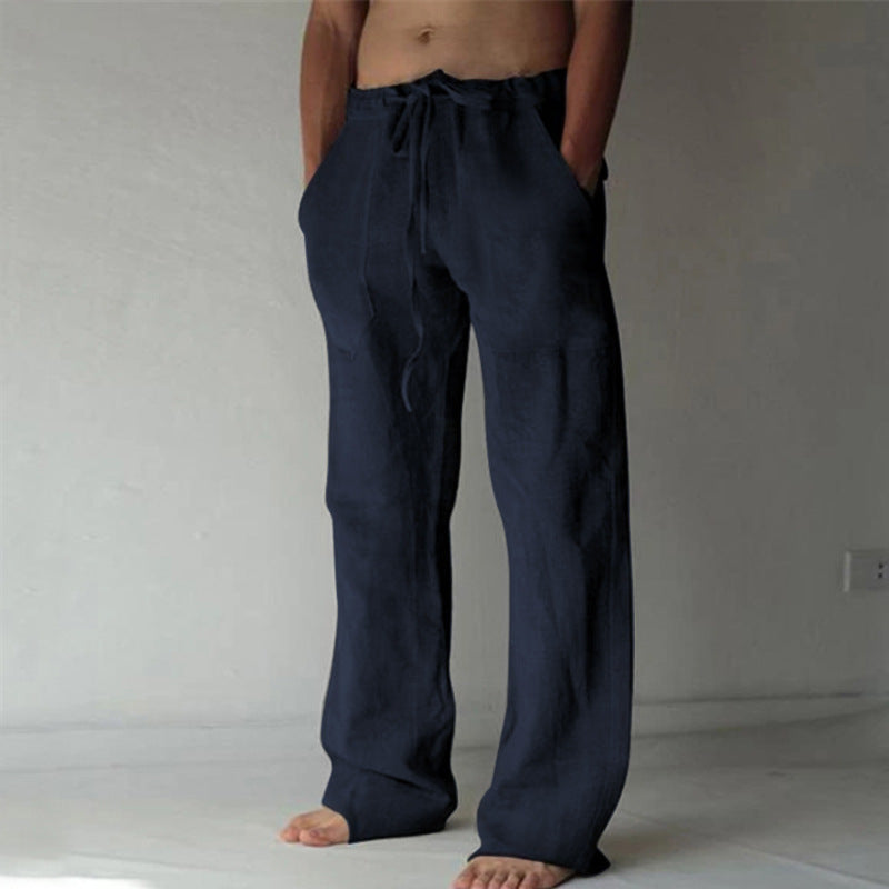 Benjamin - Einfarbige Leinen-Freizeithose für Herren