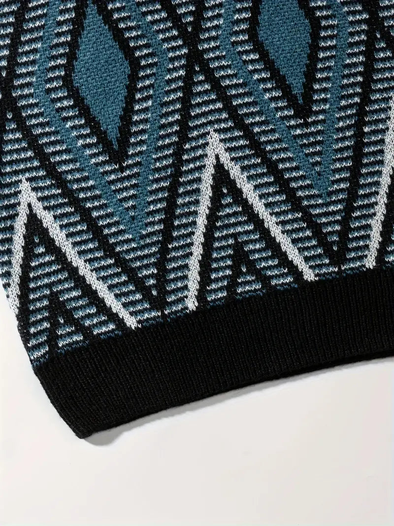 Andrew – Pull géométrique décontracté pour homme