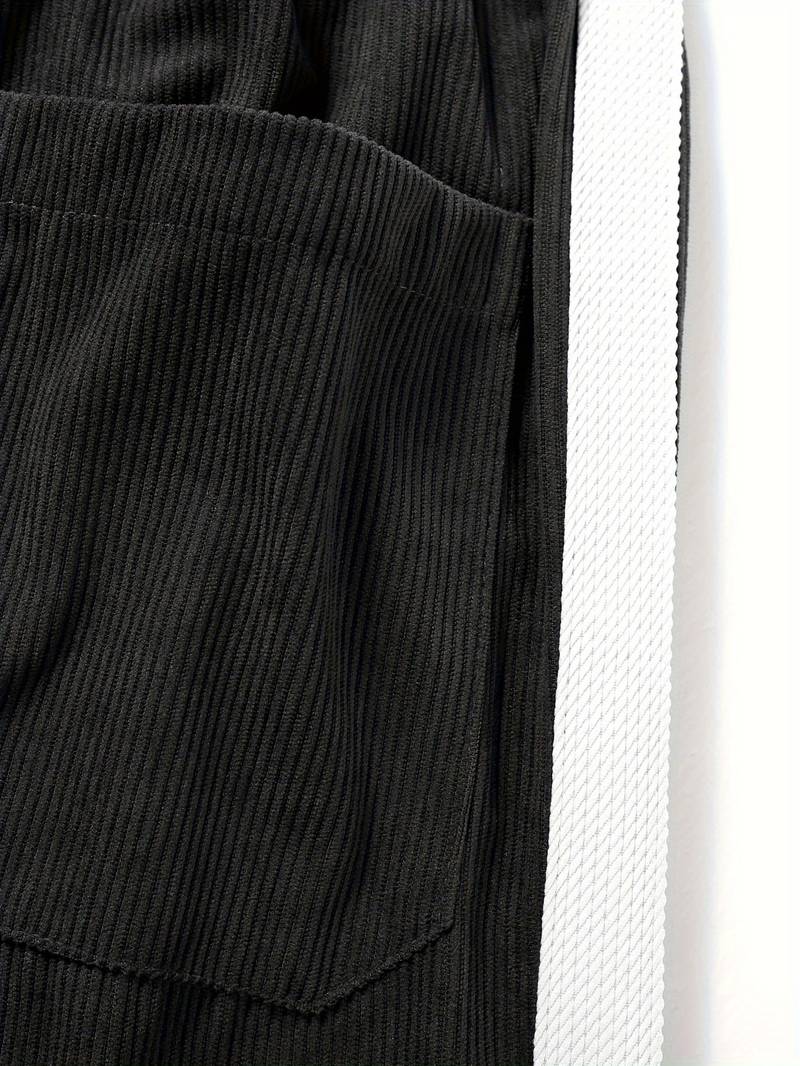 Kyle – Pantalon à cordon de serrage color-block pour homme