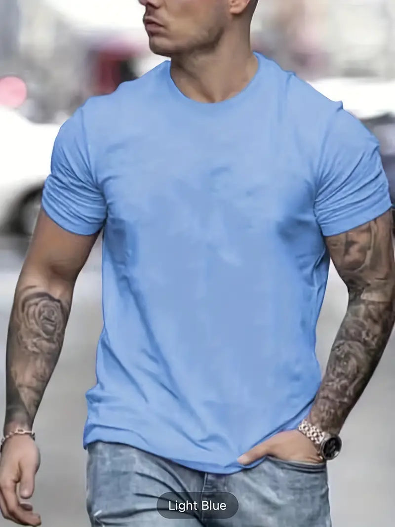 Xander – T-shirt classique à col rond pour homme