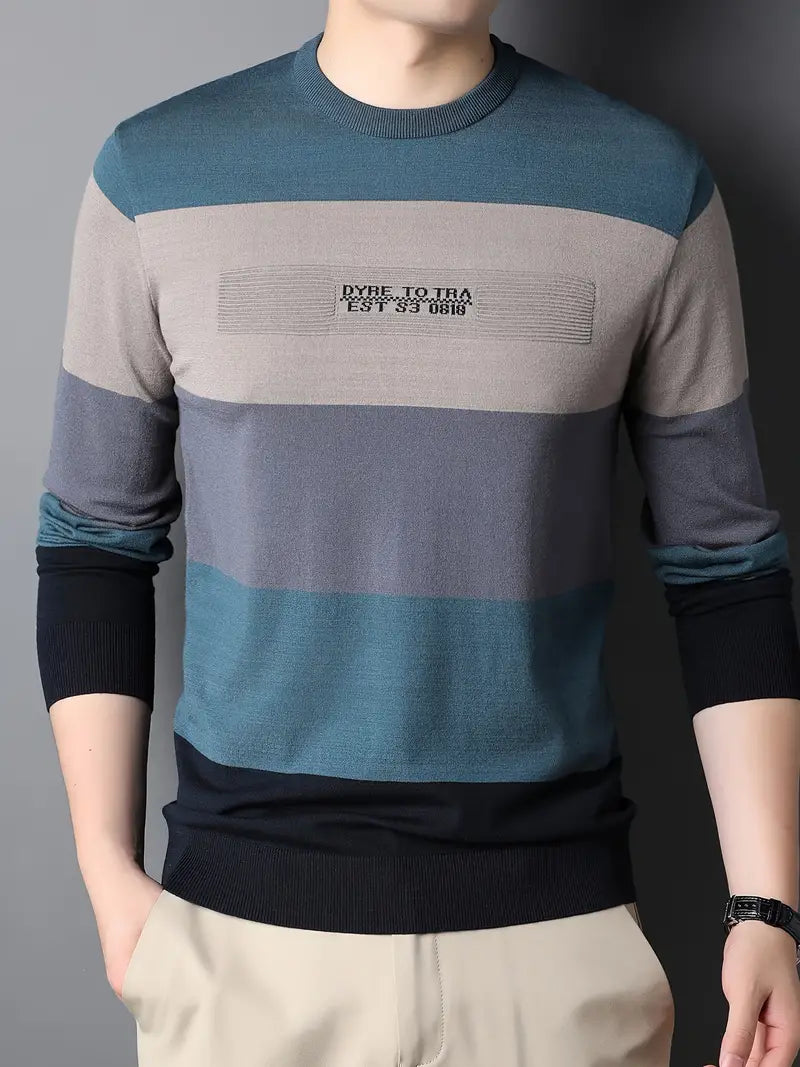 Ryan – pull décontracté à blocs de couleurs