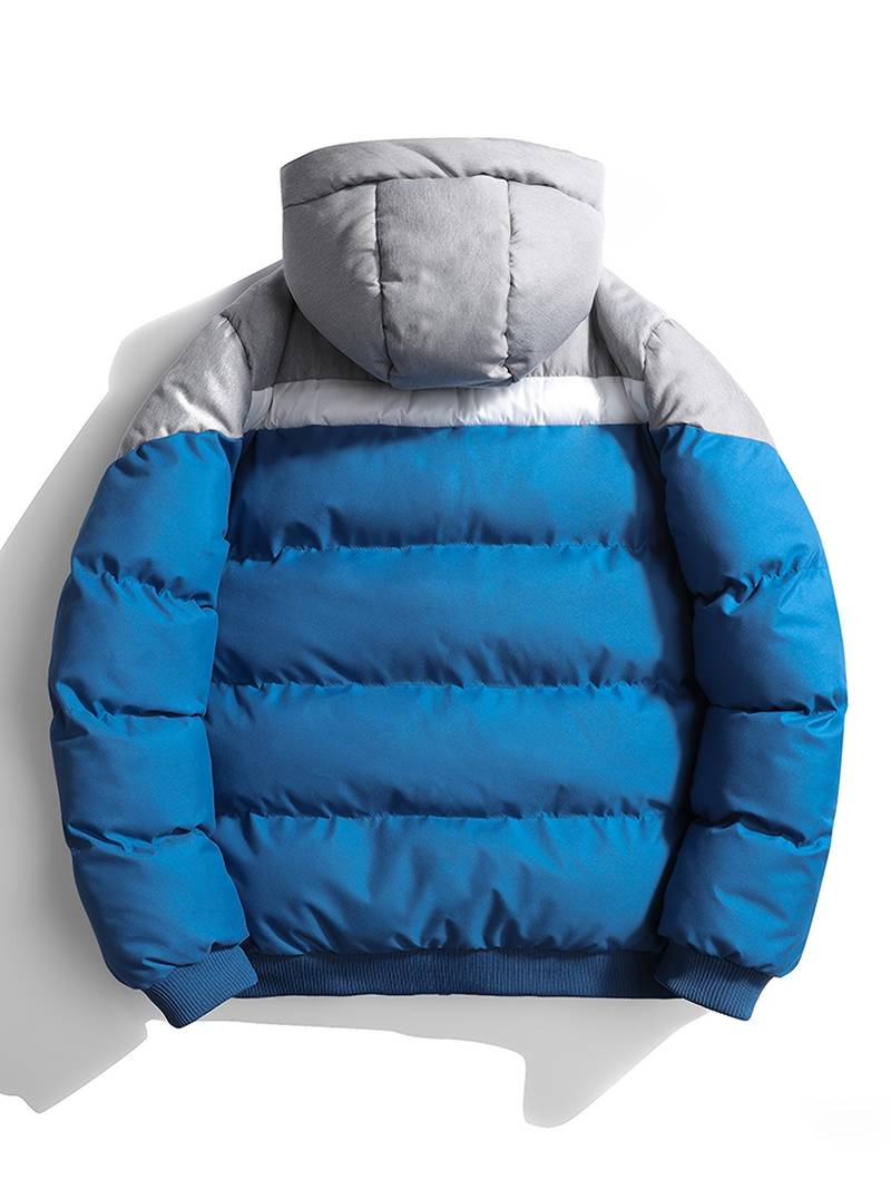 Elijah – veste matelassée décontractée au design color block