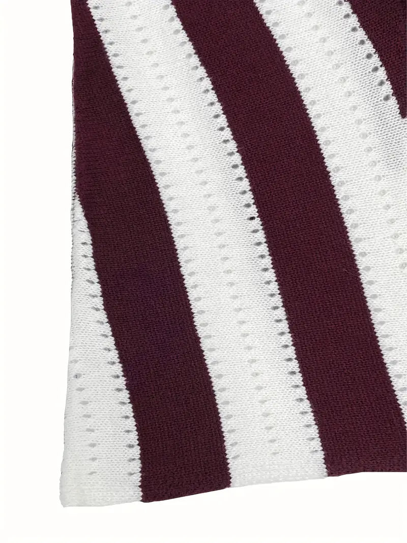 Grace – pull rayé col V