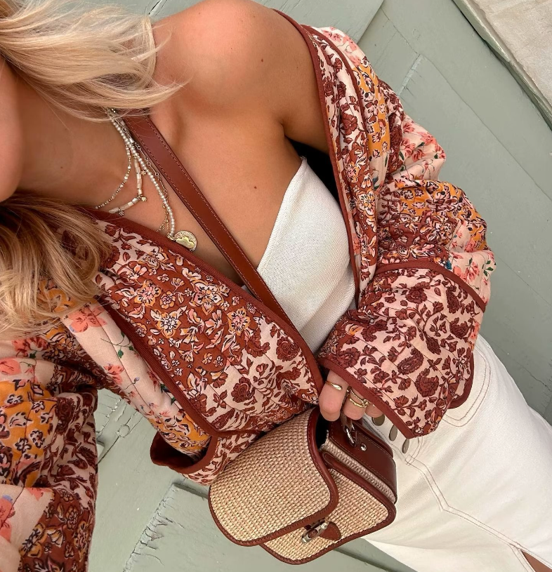 Gesteppte Jacke aus Baumwolle