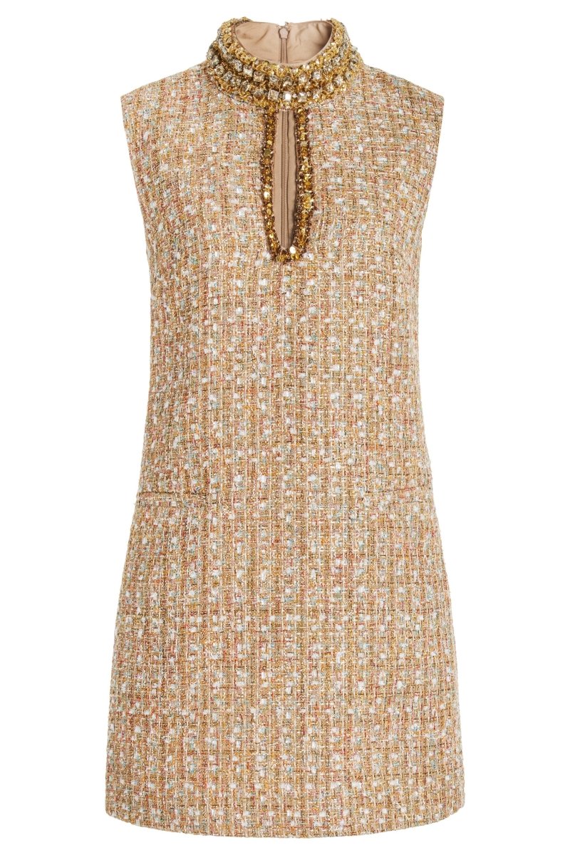 Mini-Tweedkleid mit Verzierung aus Gill Tweed