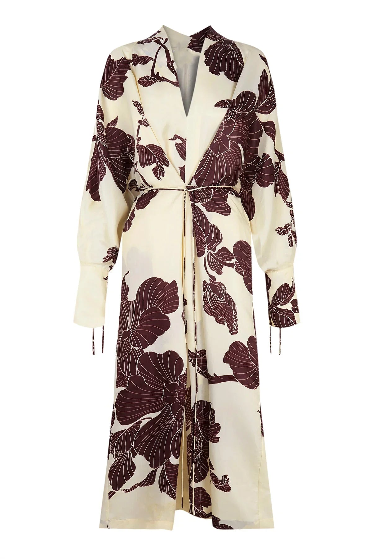 Robe kimono à imprimé origami