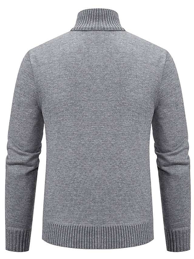 Uther - Pull zippé en coton pour homme
