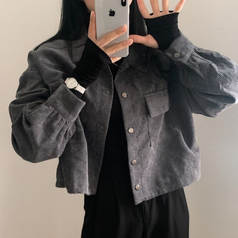 Wexta | Veste courte en velours côtelé