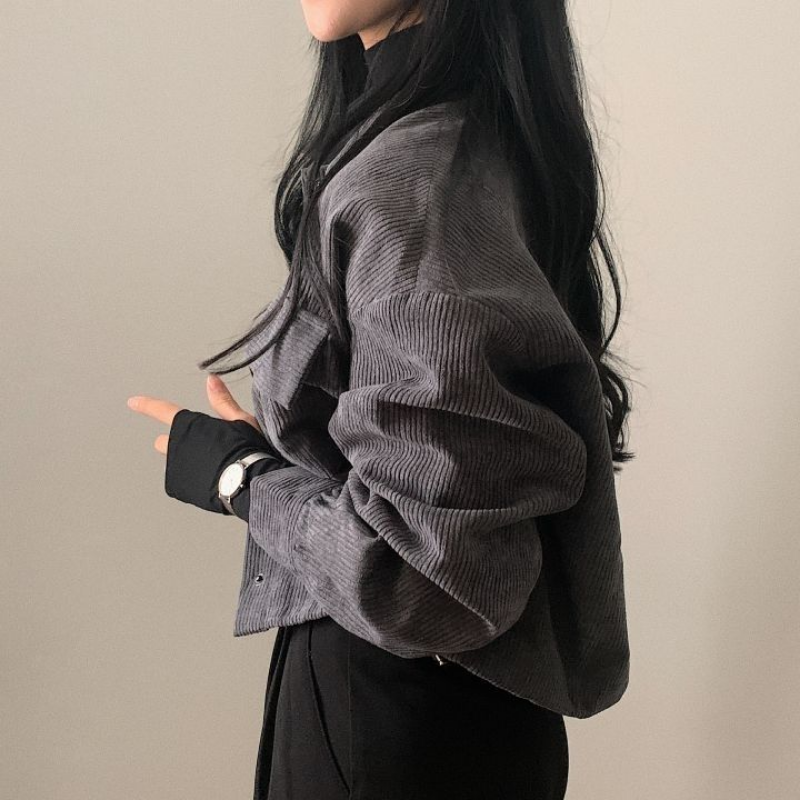 Wexta | Veste courte en velours côtelé