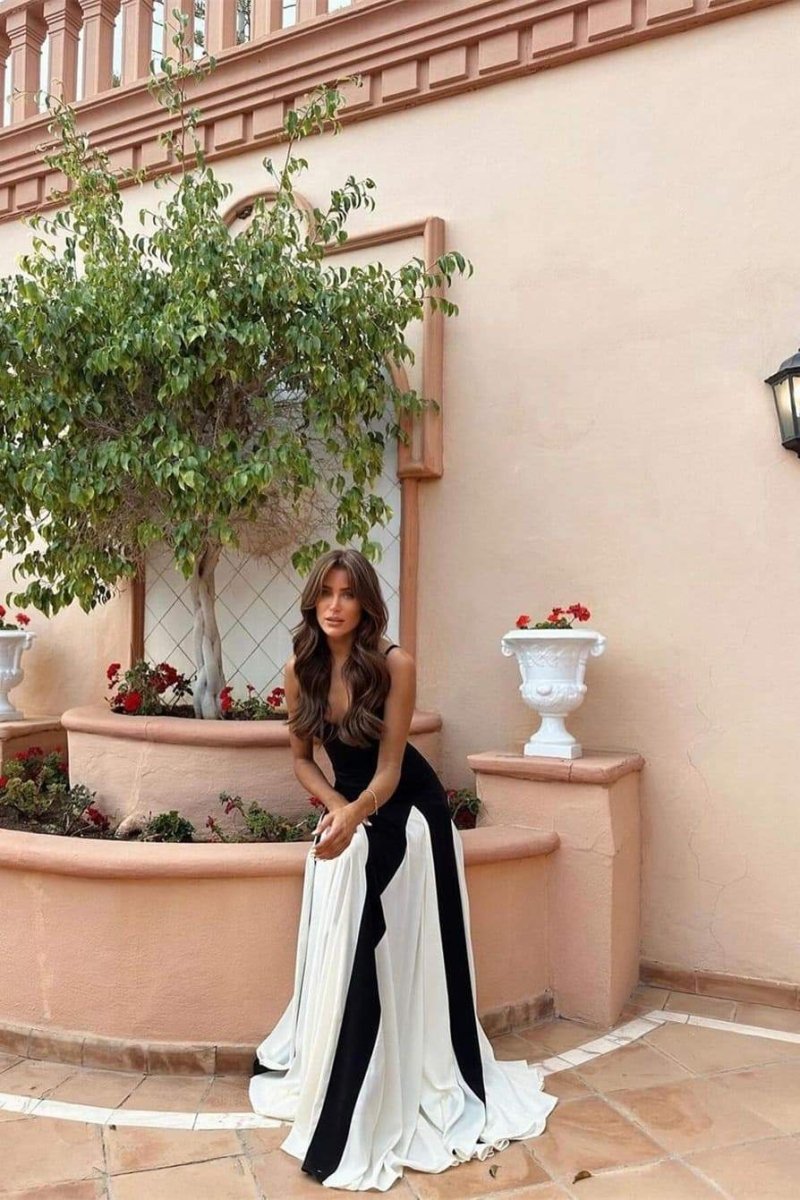 Griselda Maxi-Unterkleid in Blockfarben