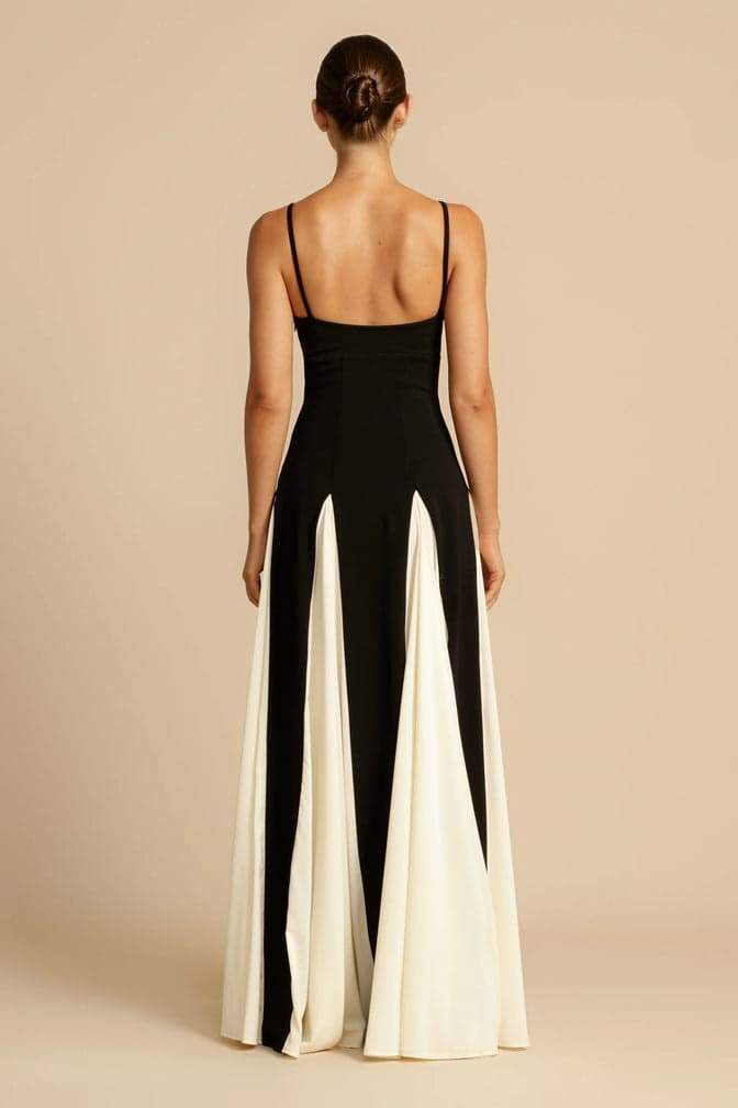 Griselda Maxi-Unterkleid in Blockfarben