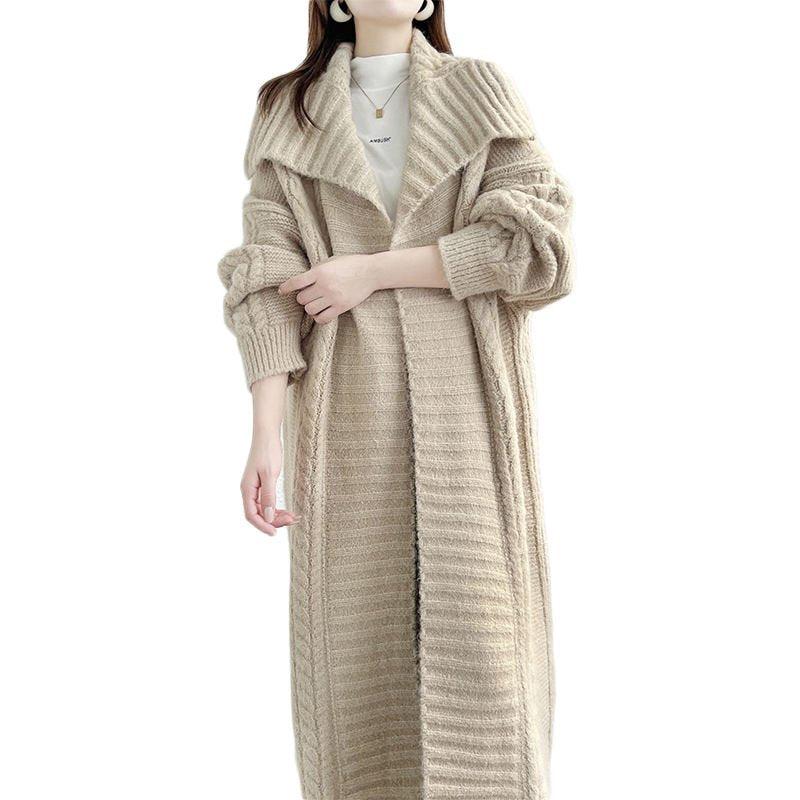 Wesara | Cardigan femme avec col et motif patchwork – parfait pour l'hiver