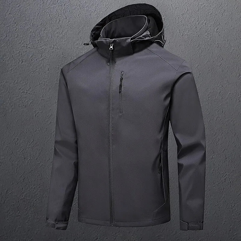 Cade – manteau d'hiver noir pour homme