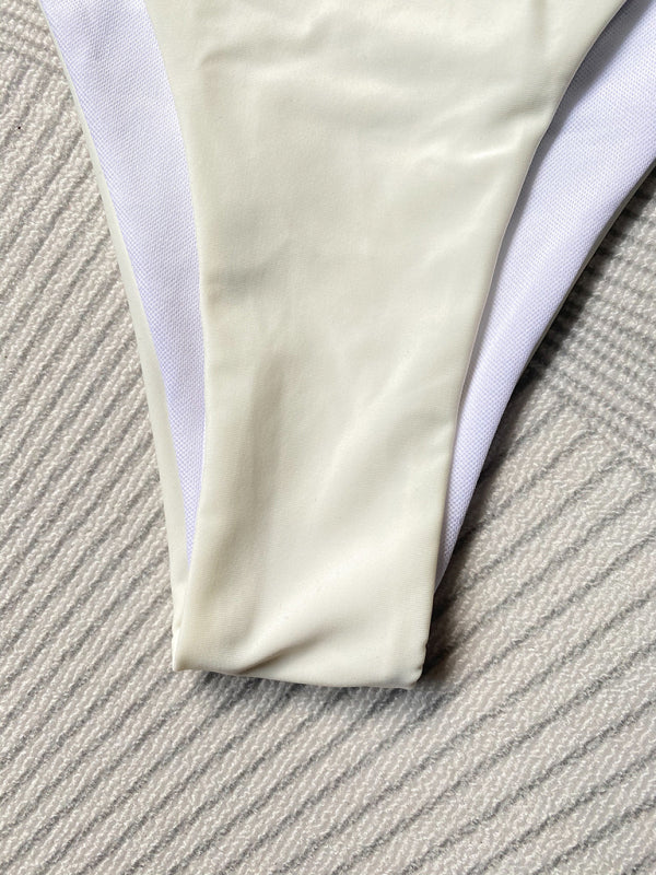 Neuer einfarbiger, sexy, dreidimensionaler, einteiliger Badeanzug mit Blumenmuster
